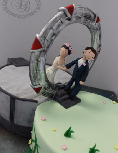 Stargate themed wedding cake