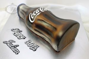 3D coke bottle cake