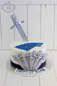 Game of Thrones swords cake