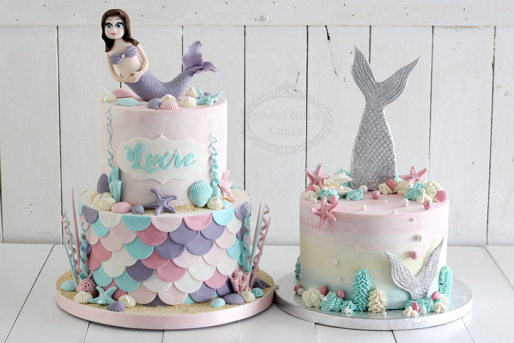 Duo of Mermaid cakes
