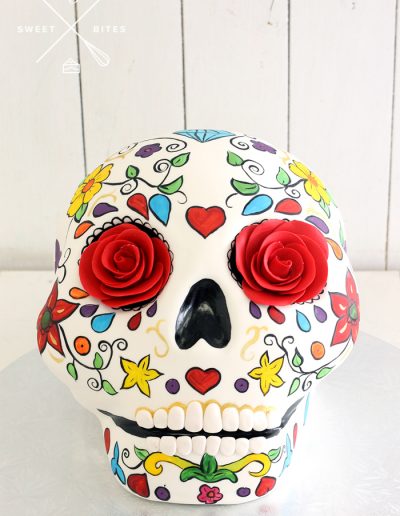 cinco de mayo festival halloween mexican 3d floral skull cake