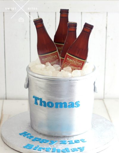 monteiths beer pale ice bucket cake 21st birthday