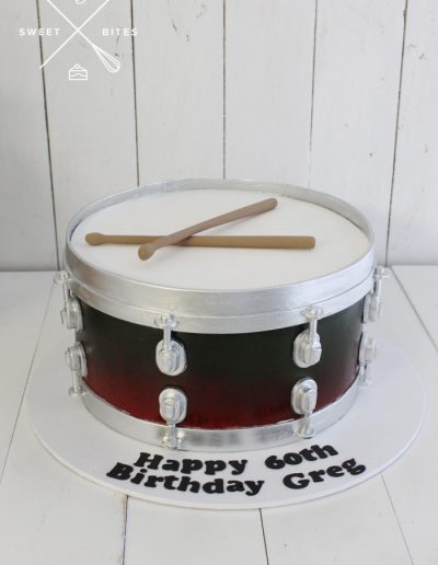 marching band snare drum 3d cake