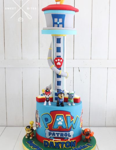 paw patrol lookout tower cake 3d