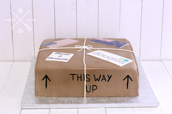 package post parcel this way up cake