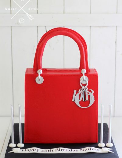 dior luxury handbag 3d designer cake