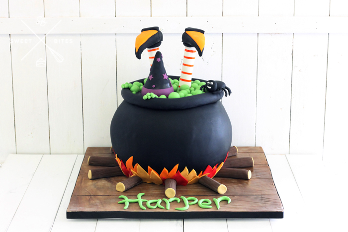 witch halloween bewitched couldren cake