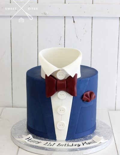 bow tie tuxedo cake 21st birthday