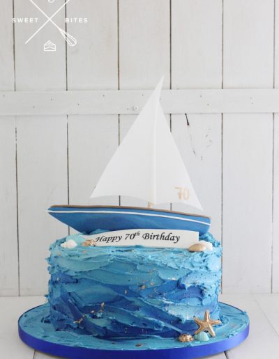 sailing sailboat yacht ocean sea cake