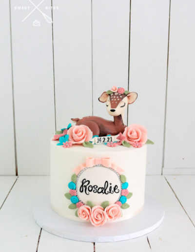 fawn baby deer cake cute forest
