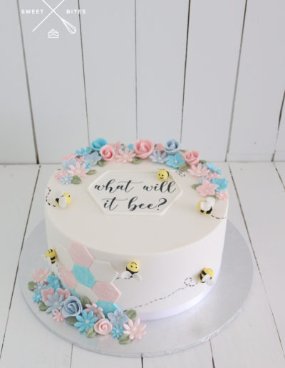 what will it bee gender reveal baby shower cake