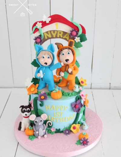 1st birthday dave and ava cake nursery rhymes