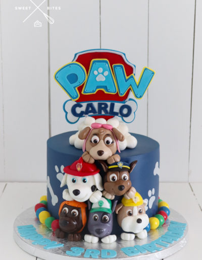paw patrol cake characters