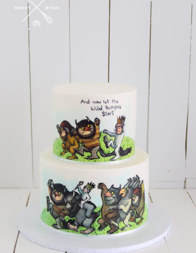 where the wild things are 2 tier cake gruffalo