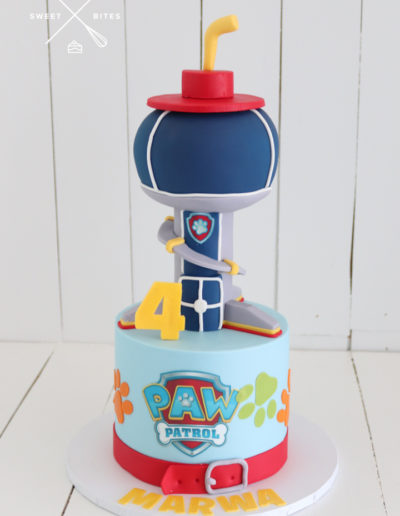 paw patrol tower the lookout cake