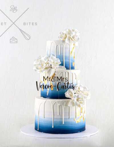 Blue Ombre + Drip